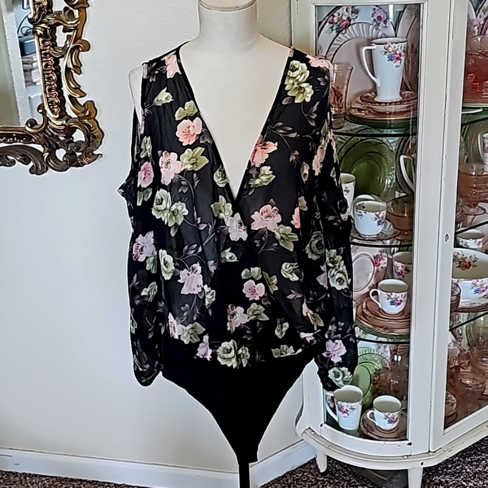 Beautiful Sheer Bodysuit/Leotard Top